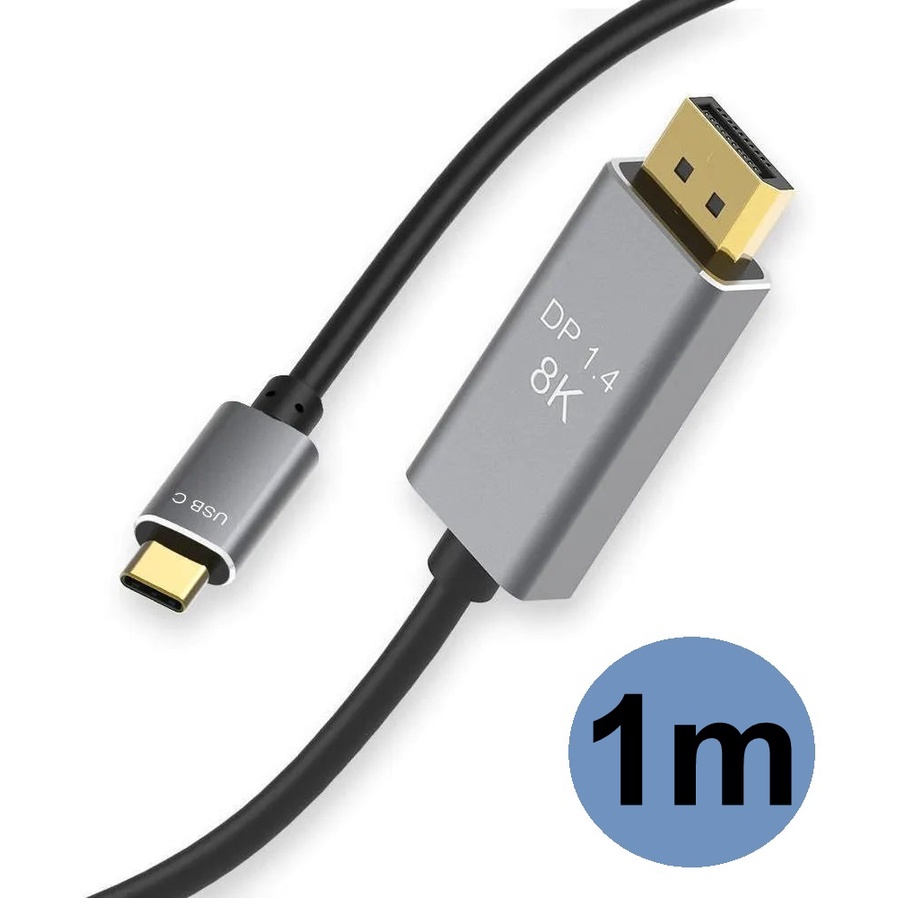 Novo cabo usb tipo c 3.1 x displayport 8k adaptador para monitor top como ultrawide -macbook -Pronta entrega em Sp