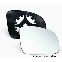 Lente Do Retrovisor Com Base Celta 2000 a 2006 Lado Direito Passageiro