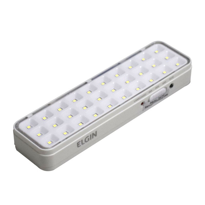 Luminária de Emergência 30 LED 2W Recarregável Bivolt Elgin Shopee Brasil