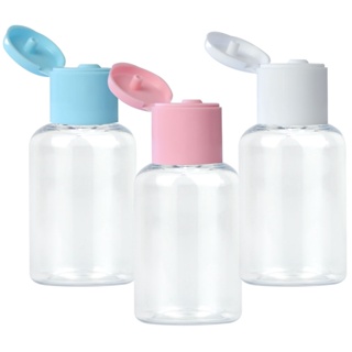 100 Mini Frascos Pet 30ml Tampa Flip Top Álcool Gel Shampoo em Oferta na Shopee