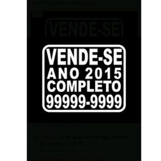 1 Adesivo Vende-se para Carro 30x20cm