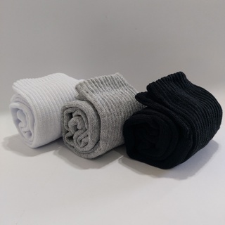 KIT 12 Pares Meias Esportivas de Algodão Cano Alto