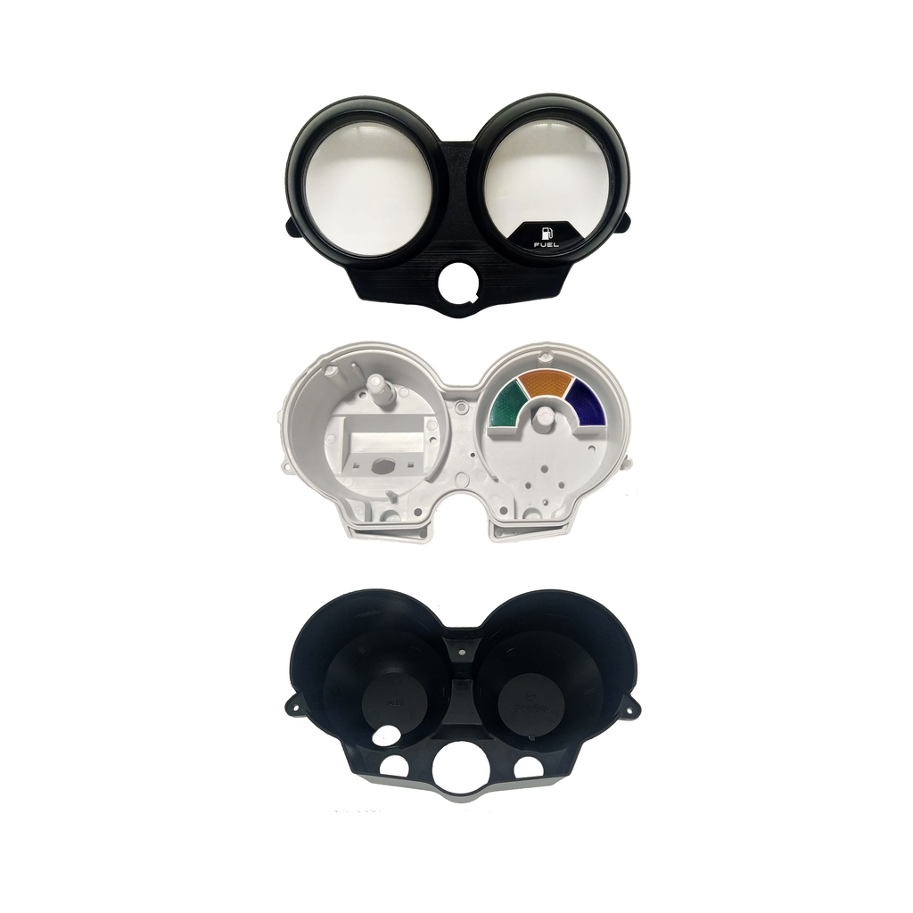 Trio Carcaças Inferior Interna Superior Painel Moto CG Titan 2000 125 Tampa Capa Preta Lente Orbital 1999 2001 2002 2003 em Oferta na Shopee