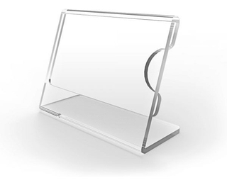 Display Porta Preço Acrílico Vitrine 9X6 (15 Peças)
