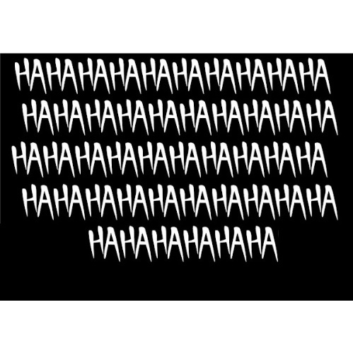 26 Adesivos Vinílico Moto Carro Coringa Haha Ha Ha em Oferta na Shopee