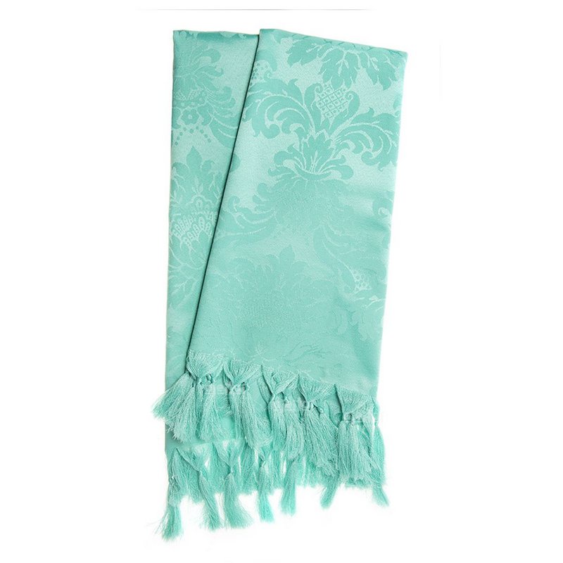 Manta Para Sofá Em Tecido Jacquard Azul Tiffany Medalhão em Oferta na Shopee