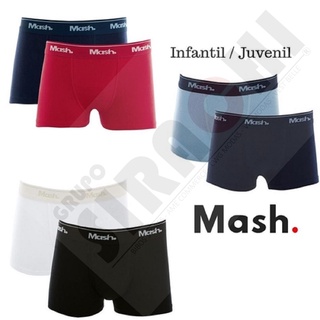 CUECAS BOXER INFANTIL MASH ALGODÃO COTTON 110.07 - KIT 6
