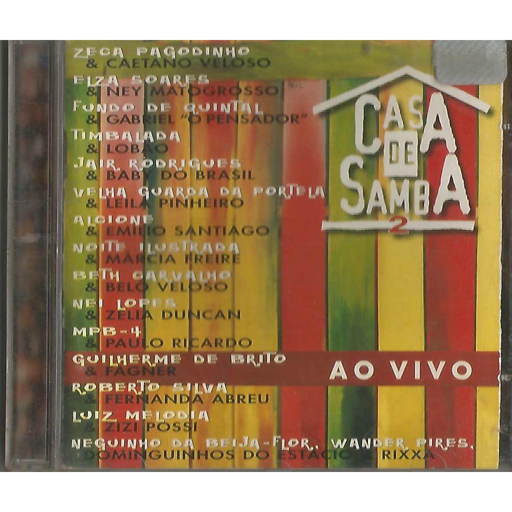 LOTE 2 CDs DOCES BÁRBAROS (PROMO) + CASA DE SAMBA 2 Ao Vivo  com Elza Soares, Caetano Veloso, Emílio Santiago etc !!