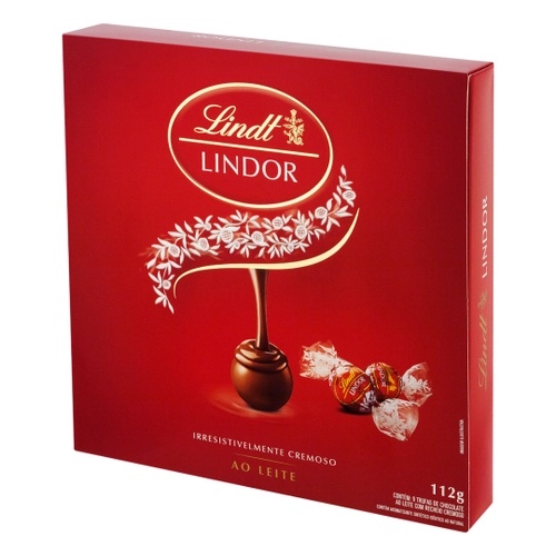 Chocolate Lindt Recheado Ao Leite Lindor Milk T Box 112g Shopee Brasil 4726