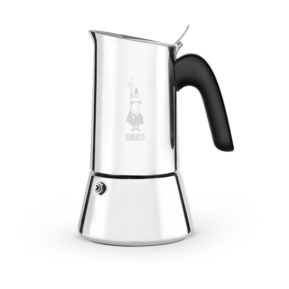 Bialetti Cafeteira Italiana 6 Xicaras Inox Venus Fogão de Indução Moka Induction Café Expresso 300 ml 10410006