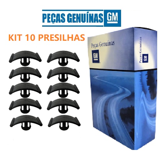 Kit 10 Presilhas Forro Capo Vectra Meriva Astra Zaf 90355604  GM