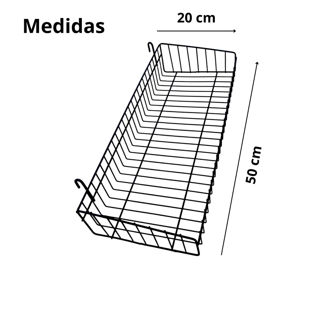 Cesto Para Tela Expositor E Biombo Aramado 1 Peça 20x50 — imagem 2 de 2