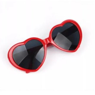 Óculos De Coração Adulto Estilo Lolita Proteção Uv