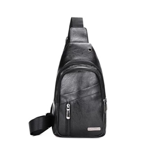 Pochete Masculina Feminina De Couro Sintético Bolsa De Ombro Transversal Mochila Casual em Oferta na Shopee