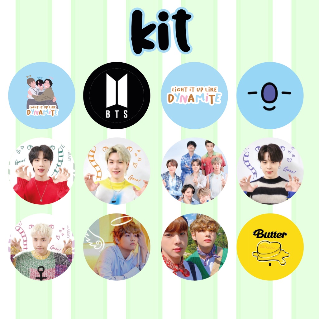 Bottons BTS Kpop - Kit com 12 | Shopee Brasil