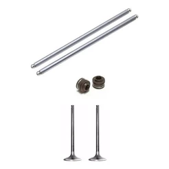 Kit Válvulas De Admissão E Escape Cg 125 Titan 99 C/ Varetas