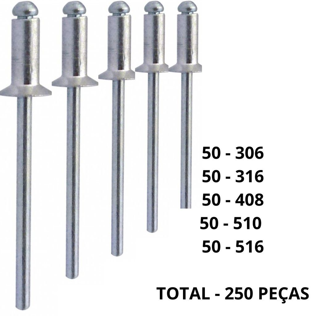 rebite-pop-repuxo-aluminio-fixall-kit-250-und-5-medidas-shopee-brasil