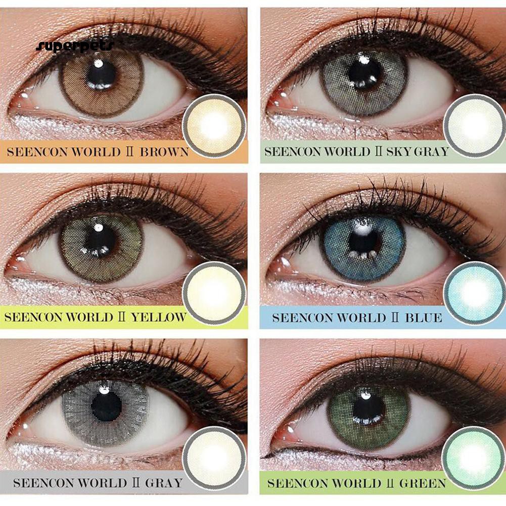 Lentes de Contato de Olhos Grandes de Cosmético Colorido Zero Grau 2