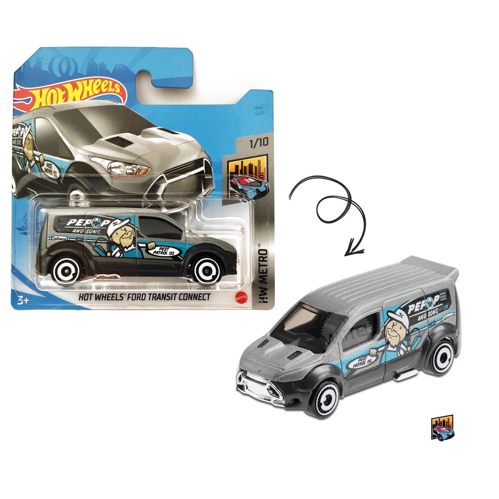 Hot Wheels Ford Transit Connect - HW  Metro - Miniatura 1:64 - Pest Patrol