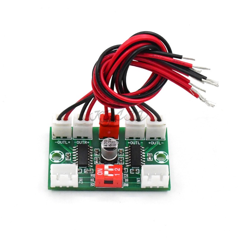 Mini Amplificador De Áudio Digital PAM8403 4 Canais 3wx4 DC 5V Stereo Som XH-A156 Com Cabo Para Alto Falante