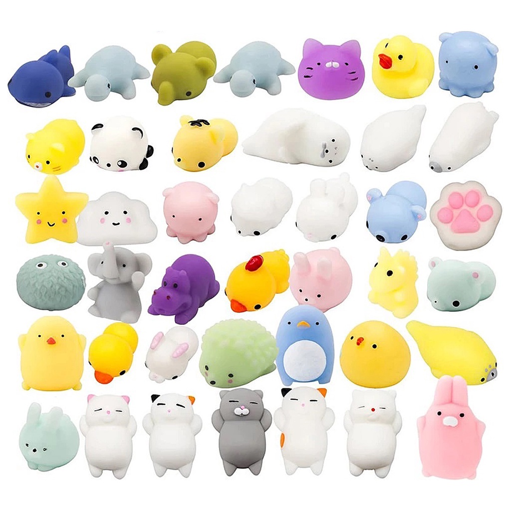 Kit 10 Squishy Mochi Bichinho Macio De Apertar Pop It Fidget Celebre Shopee Brasil 6228