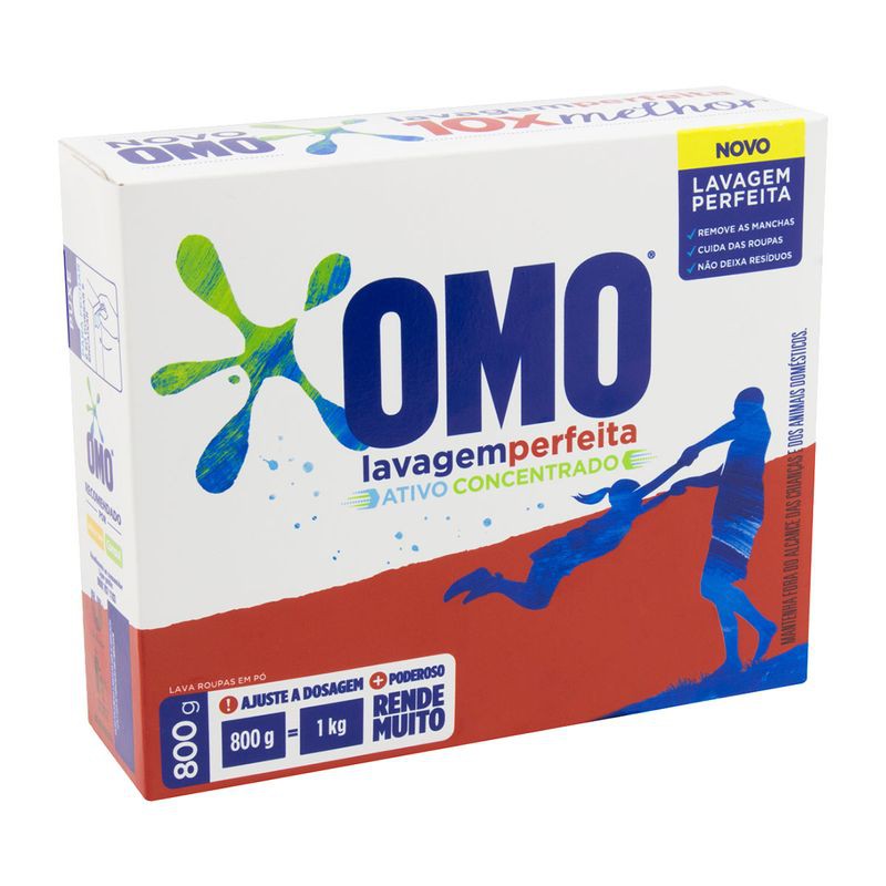 OMO Sabão em Pó Omo Lavagem Perfeita 800g