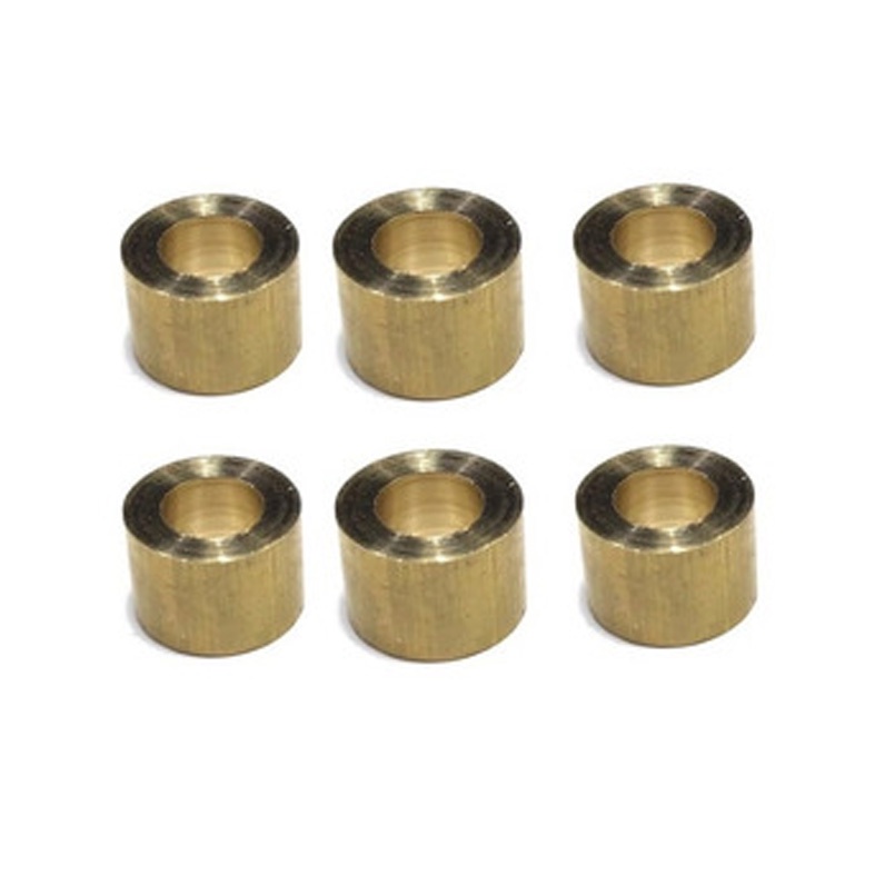 6 Virolas De Metal 11mm / 7mm - Tacos De Bilhar / Sinuca