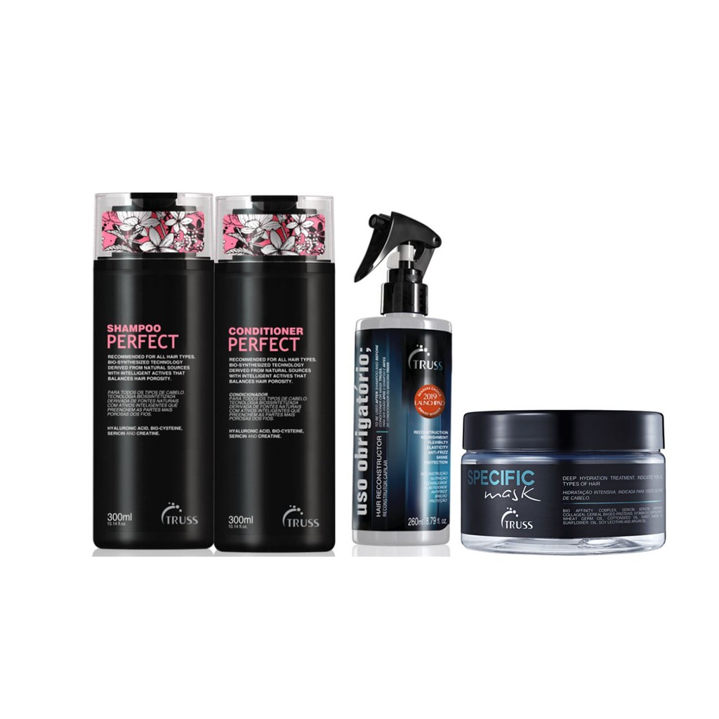 Truss Perfect Shampoo e Condicionador e Máscara Specific e Uso Obrigatório
