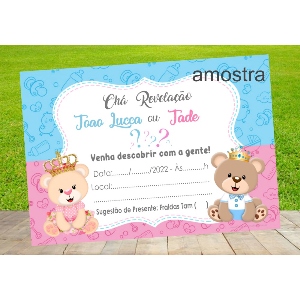 Convite Chá Revelação: Onde Comprar | BuscaProdutos