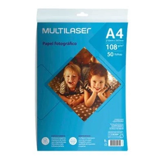Papel Fotográfico Matte A4 108g 50 folhas PE043
