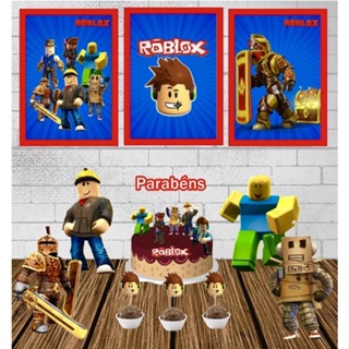 Kit Decoração para Festa Roblox *LEIA A DESCRIÇÃO* em Oferta na Shopee