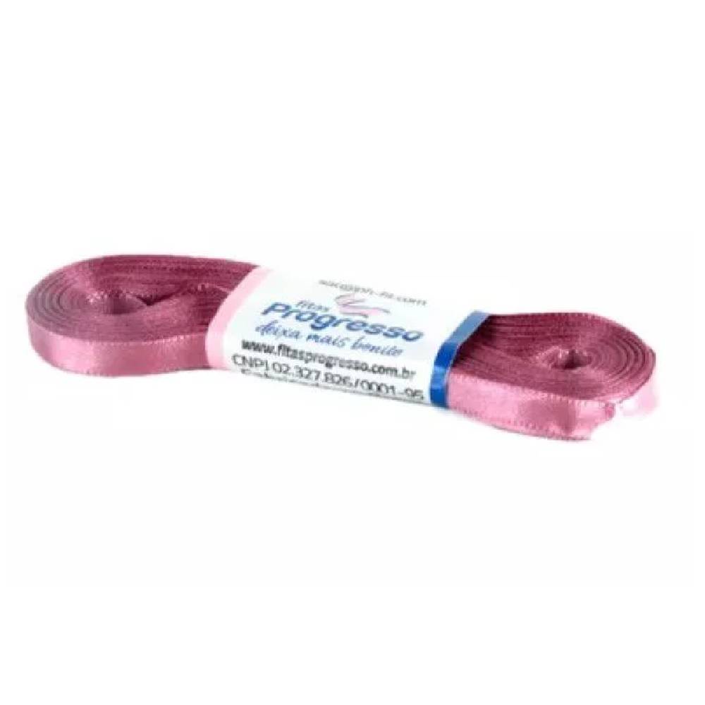 Fita de Cetim Progresso 7mm nº1 - 10m Cor 344 Rose - 1un - Stationery