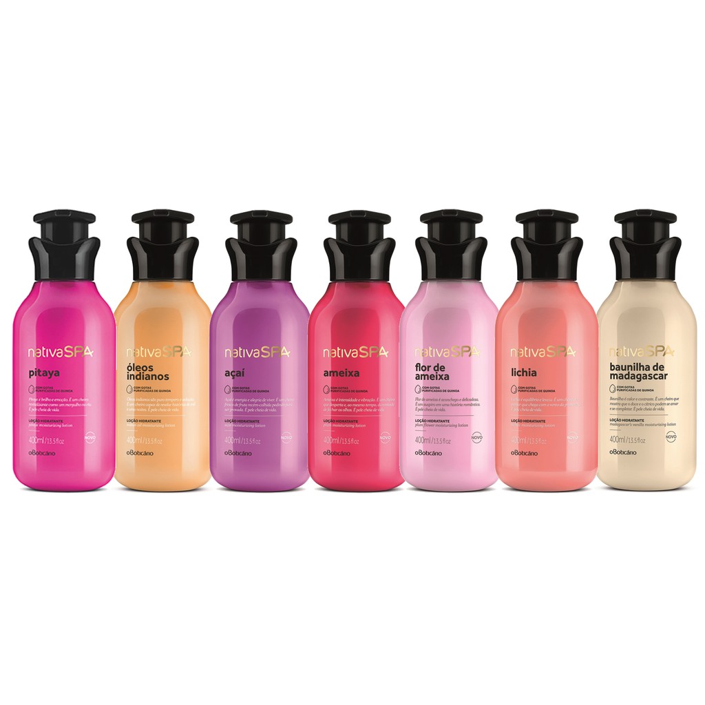Hidratante Corporal Nativa Spa O Boticario Fragancias variadas 400ml ...
