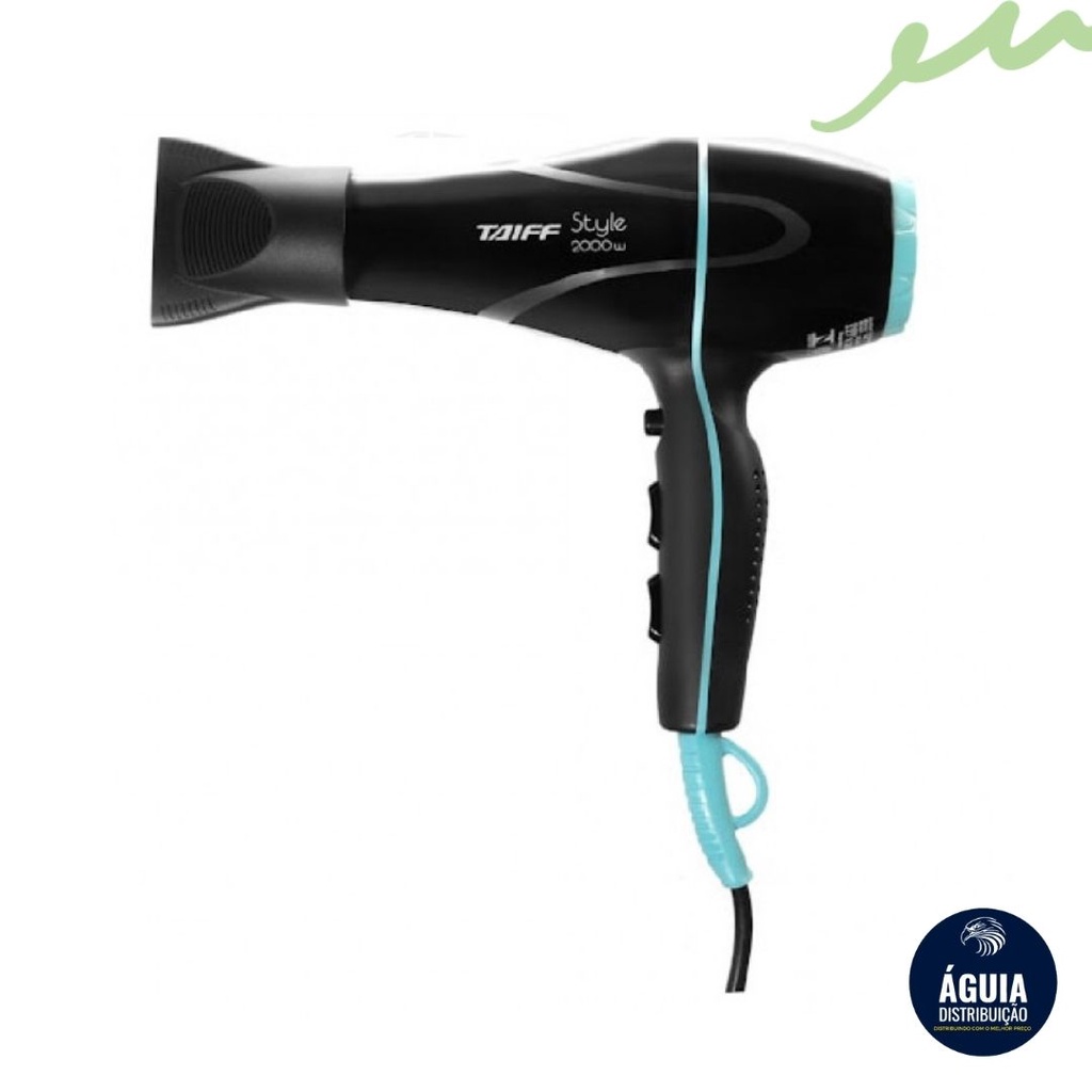 Secador De Cabelo Profissional Taiff Style Preto 2000w