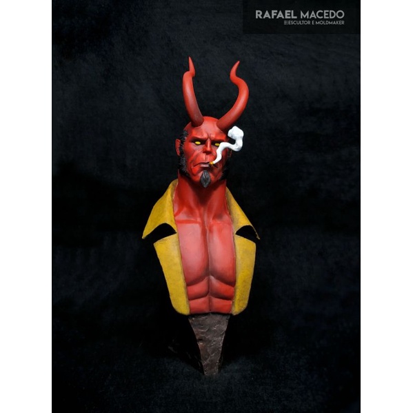 Busto Hellboy em Resina