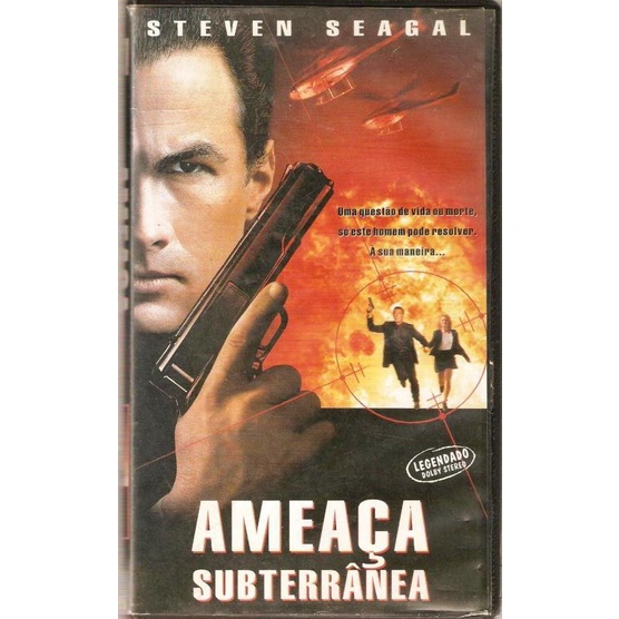 042 Fvc- Fita de VHS Original- Filme- Ameaça Subterrânea- Ação- Legendado