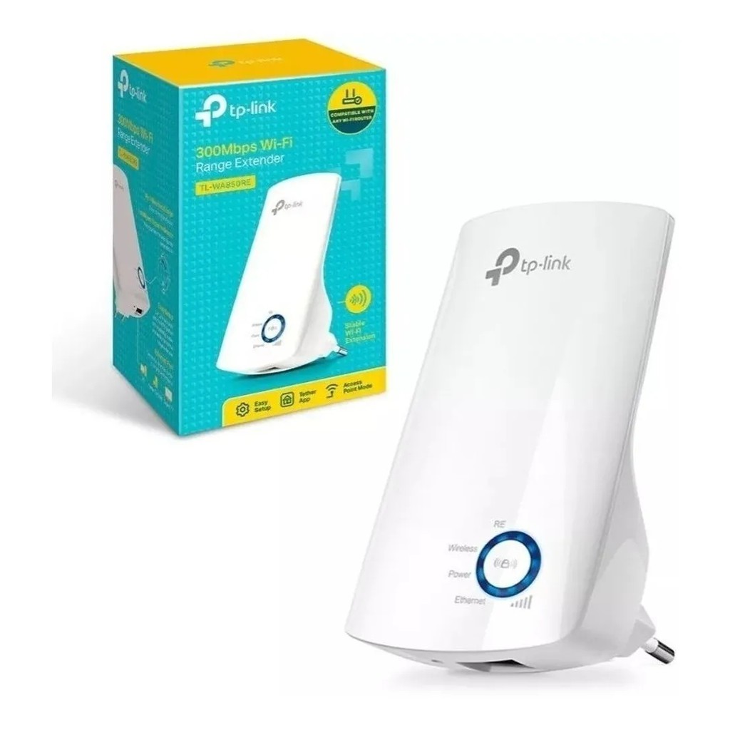 Repetidor De Sinal Wi-fi Tp Link Tl-wa850re 300mbps Original em Oferta na Shopee