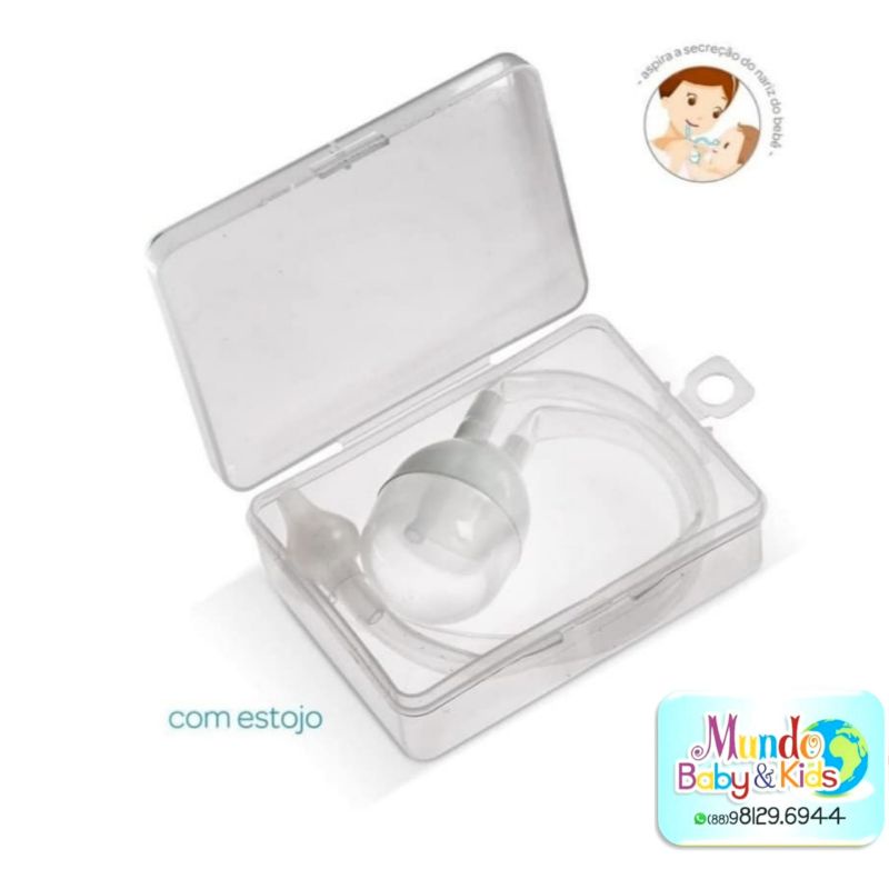 Aspirador Nasal C/ Estojo Infantil Bebê Higiene Nariz Buba ®