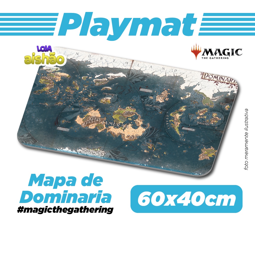 Playmat Mapa de Dominaria - Magic the Gathering - 60x40cm | Brasil