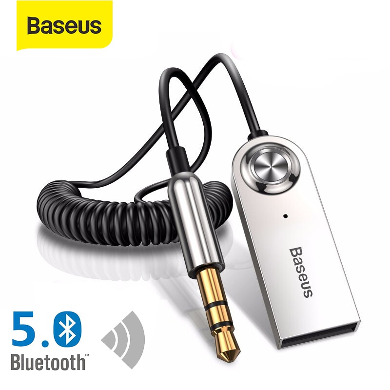 Baseus Bluetooth Car Audio Cabo 5.0 Transmissor Sem Fio Receptor Adaptador Bluetooth Aux Jack De 3.5mm Do Carro Cabo De Áudio