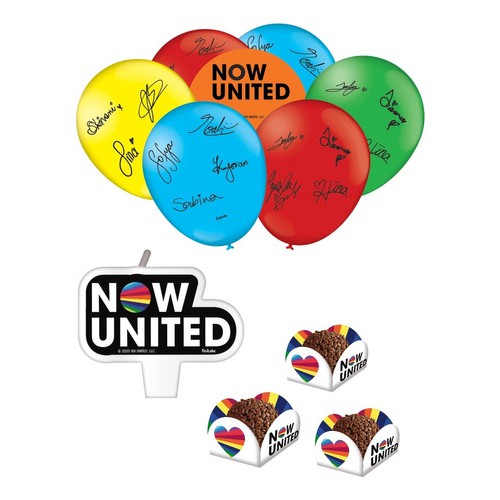 Now United - Kit 25 Balões Bexiga + 40  Forminhas + 1 Vela.