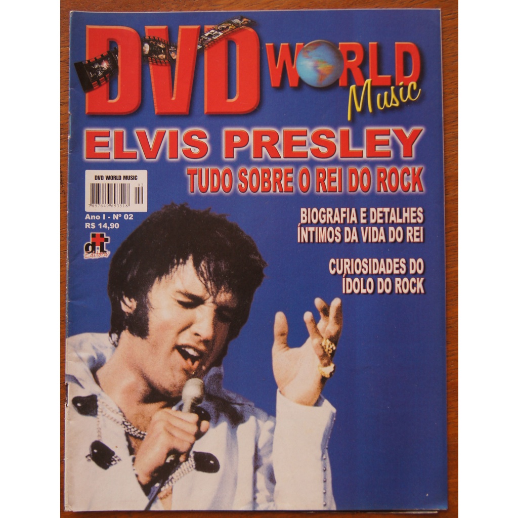 Revista DVD World Music Nº 02 Elvis Presley | Shopee Brasil