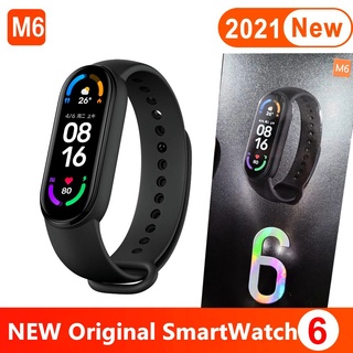 M6 Original Relógio Inteligente Smart Bracelet Fitness Watch Heart Rate Tracker Blood Pressure Monitor Dwaterproof Color Screen Water-proof
