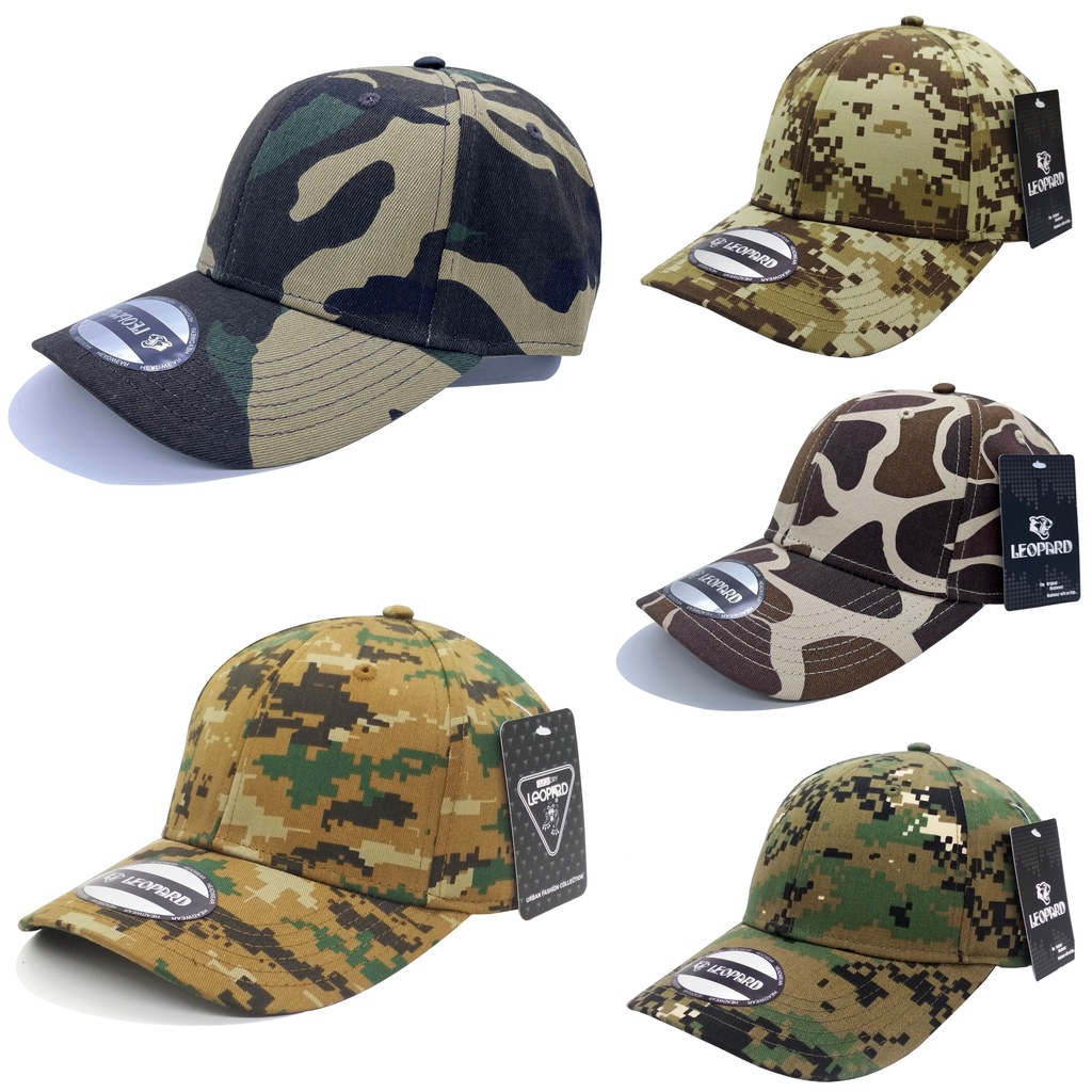 Boné Aba Curva  Militar Airsoft  Leopard Original D175