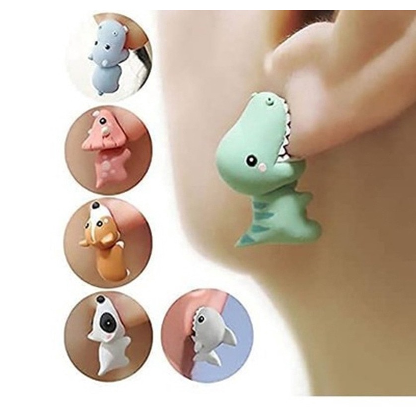 Brincos De Barro Macio E Fofo Animais Mordida De Tiranossauro Dinossauro Festa Presentes Divertidos em Oferta na Shopee