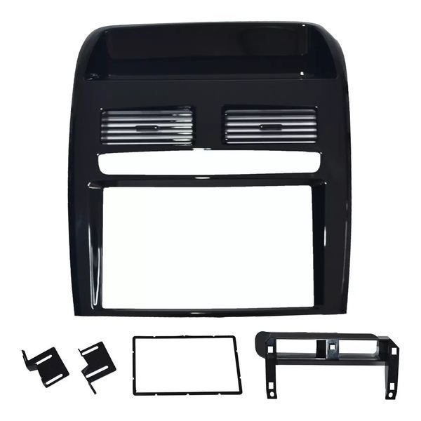 Moldura 2 Din Fiat Linea 2008,2009,2010,2011,2012,2013,2014 - Black Piano em Oferta na Shopee