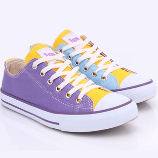 Tênis Infantil Feminino LPS STAR by WorldColors – Azul Céu/Lilás/Amarelo