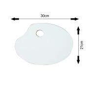 Paleta para Pintura em Magitel Branco Média 20x30 cm - 2 unidades