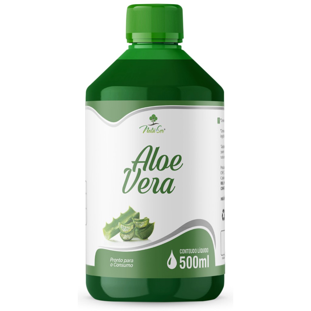 Aloe Vera Pura Extrato L Quido Leg Tima Babosa Ml Ch Suco Bebida Shopee Brasil