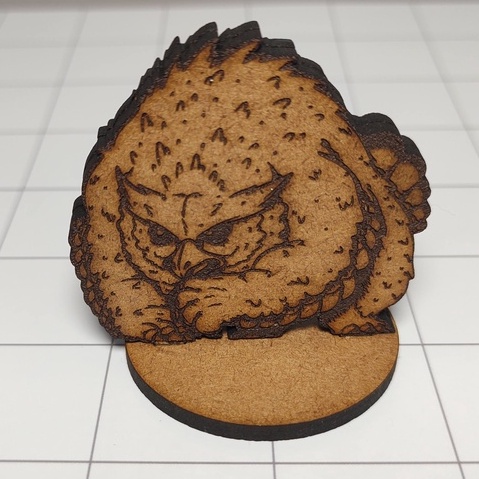 Owlbear, Urso-Coruja, miniatura para rpg em mdf